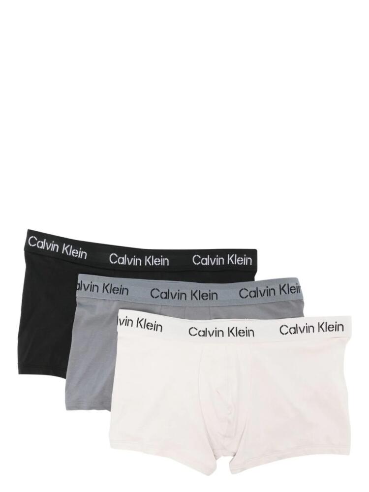 Calvin Klein logo-waistband boxers (pack of three) - Black Cover