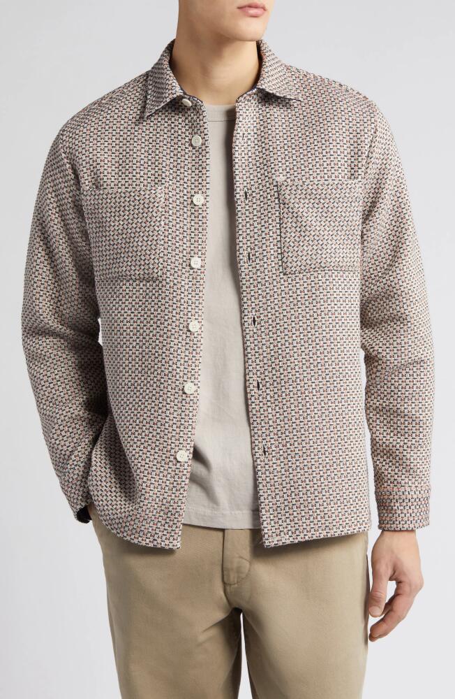 Wax London Whiting Button-Up Shirt in Rust Multi Cover