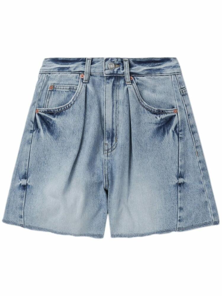 SJYP pleated denim shorts - Blue Cover