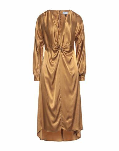 Closet Woman Midi dress Bronze Viscose Cover