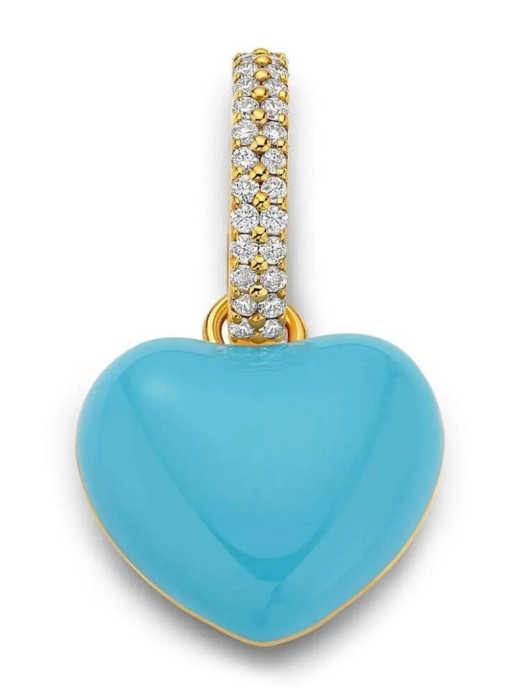 BUDDHA MAMA 20kt gold heart diamond pendant Cover