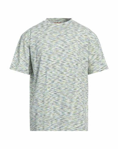 Missoni Man T-shirt Light green Cotton Cover