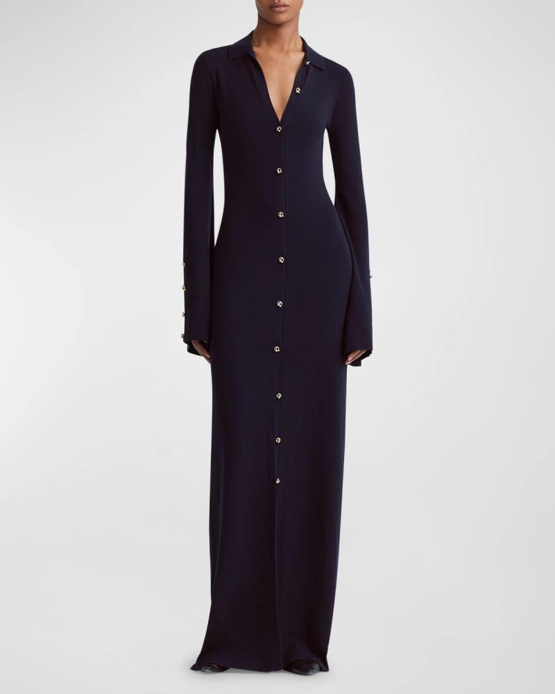 Altuzarra Leopold Button-Front Maxi Dress Cover