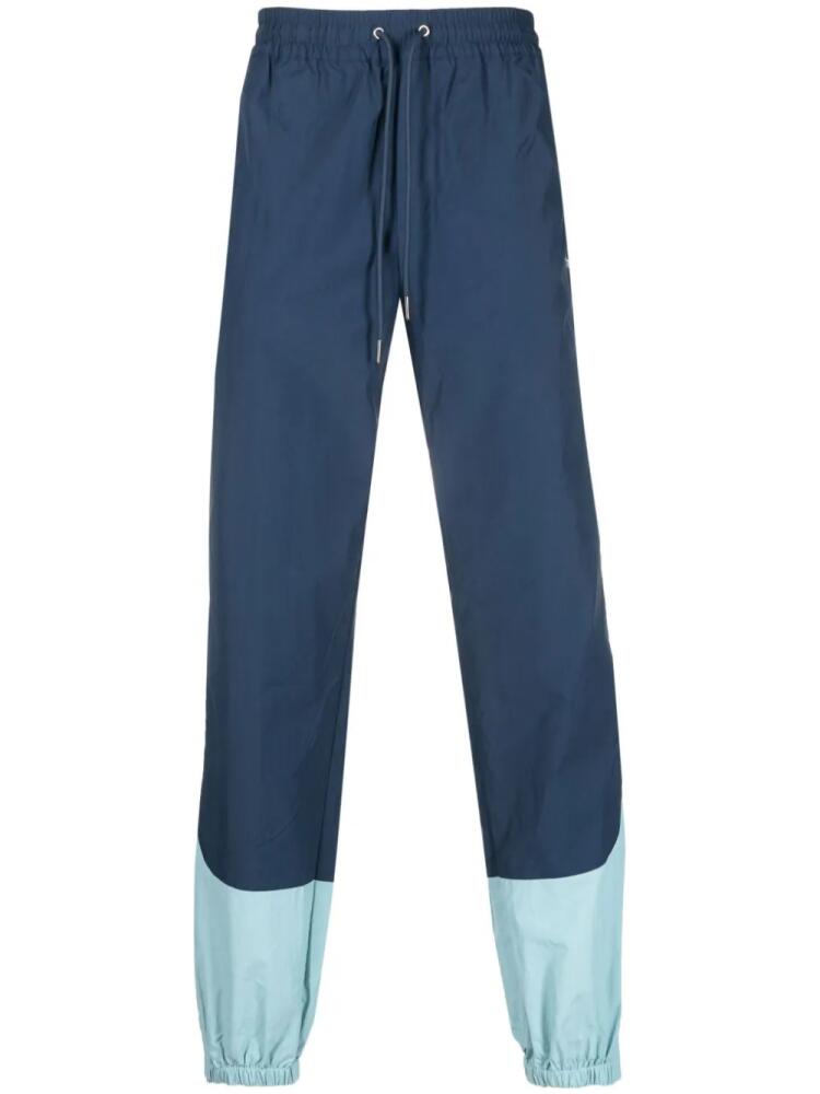 ARTE panelled-design track pants - Blue Cover