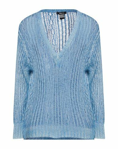 Avant Toi Woman Sweater Azure Cashmere, Silk Cover