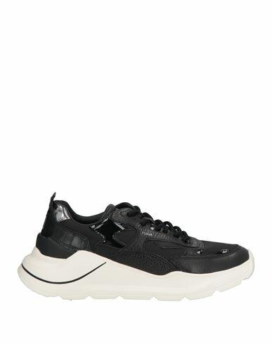 D. a.t. e. Woman Sneakers Black Leather, Textile fibers Cover