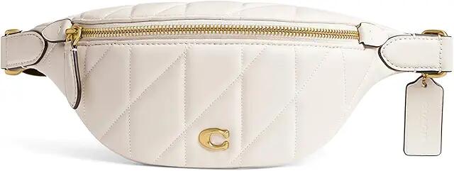 COACH Quilted Essential Belt Bag (Chalk) Cross Body Handbags Cover