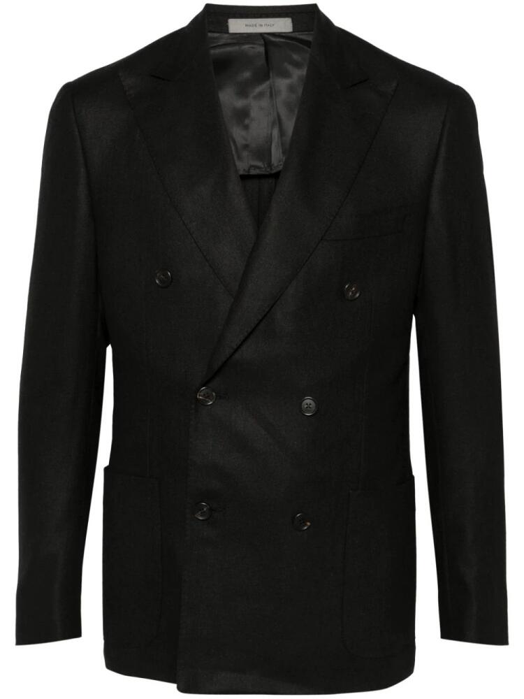 Corneliani double-breasted blazer - Black Cover