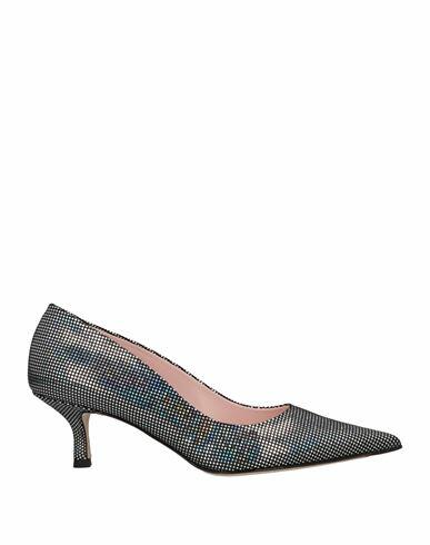 Luca Valentini Woman Pumps Silver Leather Cover