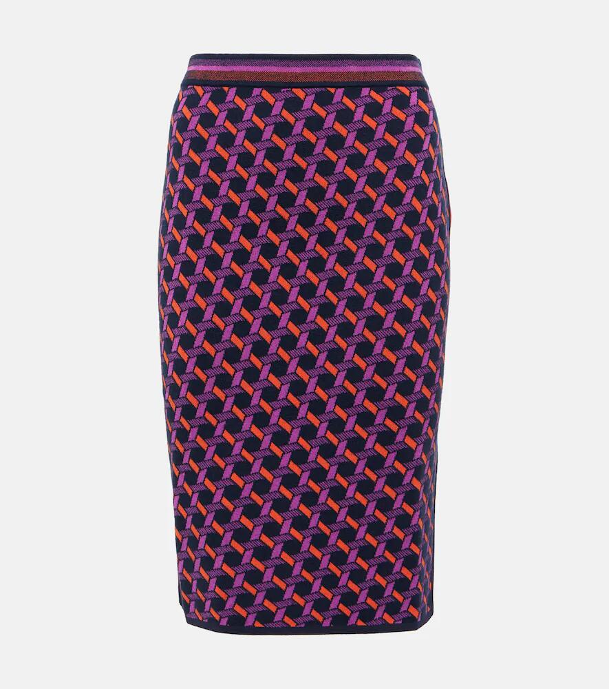 Diane von Furstenberg Hazel jacquard midi skirt Cover