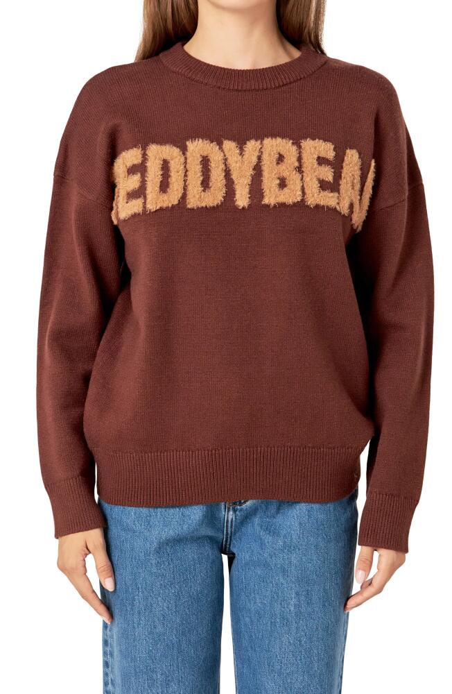 English Factory Teddy Bear Sweater in Brown Cover