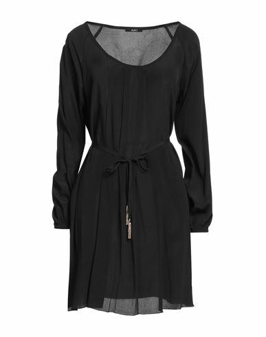 Carla G. Woman Mini dress Black Acetate, Silk Cover