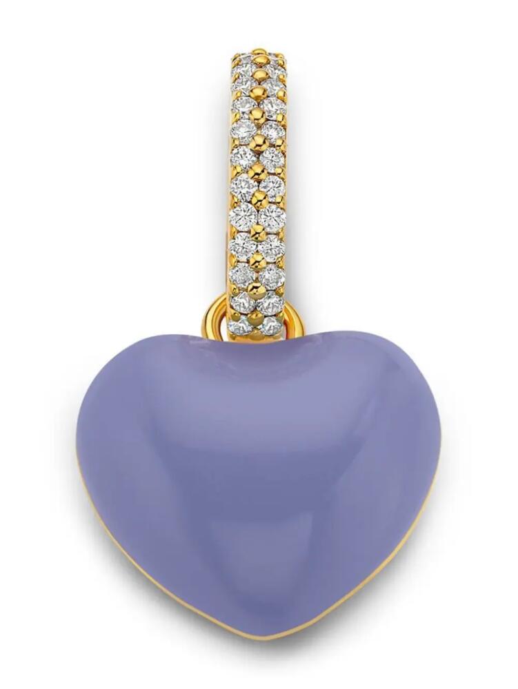 BUDDHA MAMA 20kt yellow gold heart diamond pendant charm Cover