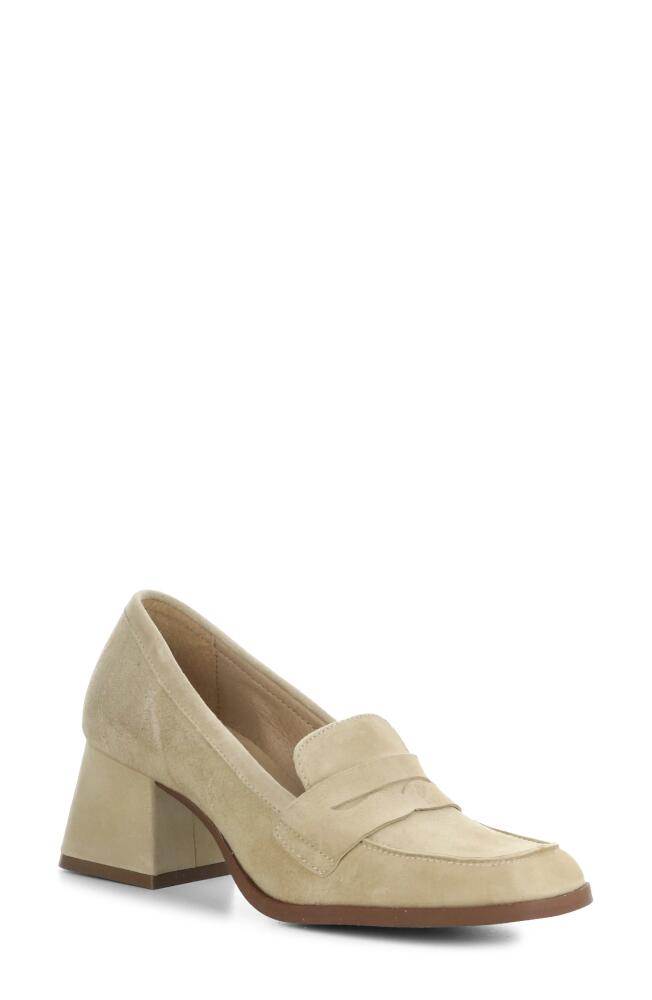 Bos. & Co. Ama Penny Loafer Pump in Sand Cover