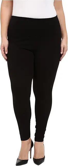 Lysse Plus Size Denim Leggings (Black) Women's Casual Pants Cover