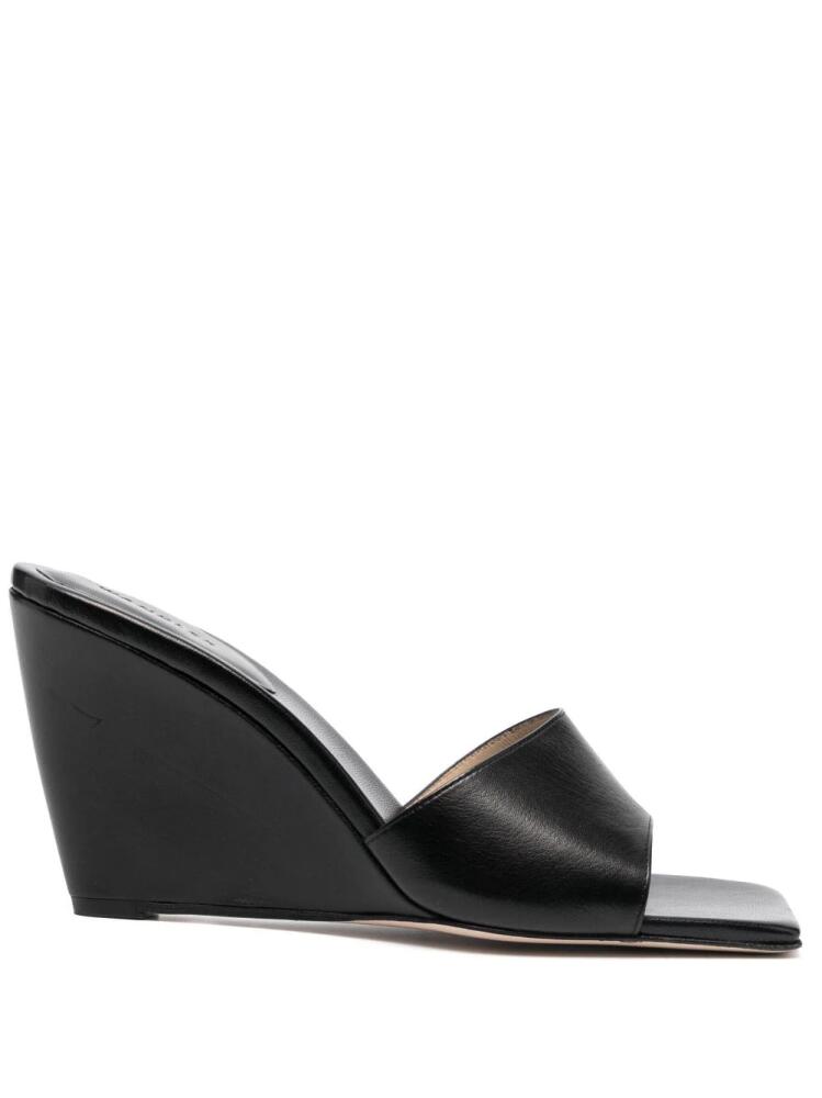 Wandler Gaia 85mm wedge mules - Black Cover