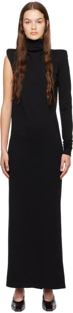 Sportmax Black Rea Maxi Dress Cover