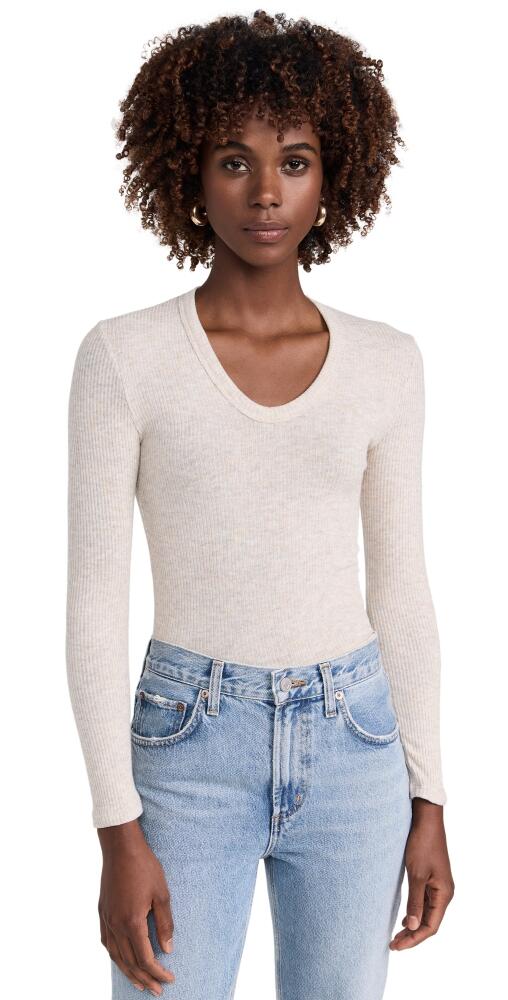 perfectwhitetee Whitney Sweater Heather Oatmeal Cover