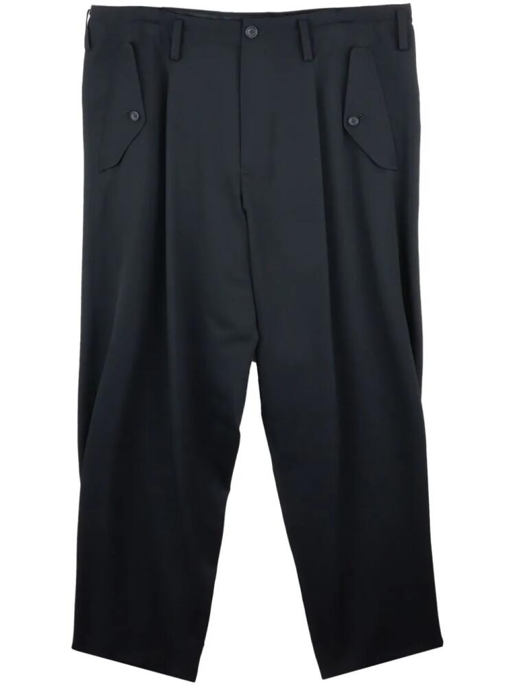 Yohji Yamamoto pleat-detailing straight trousers - Black Cover