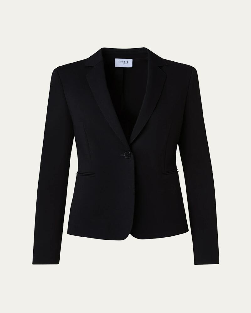 Akris punto Wool Jersey Tailored Blazer Jacket Cover