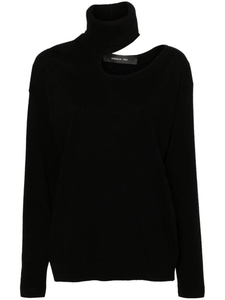 Federica Tosi detachable-turtleneck sweater - Black Cover