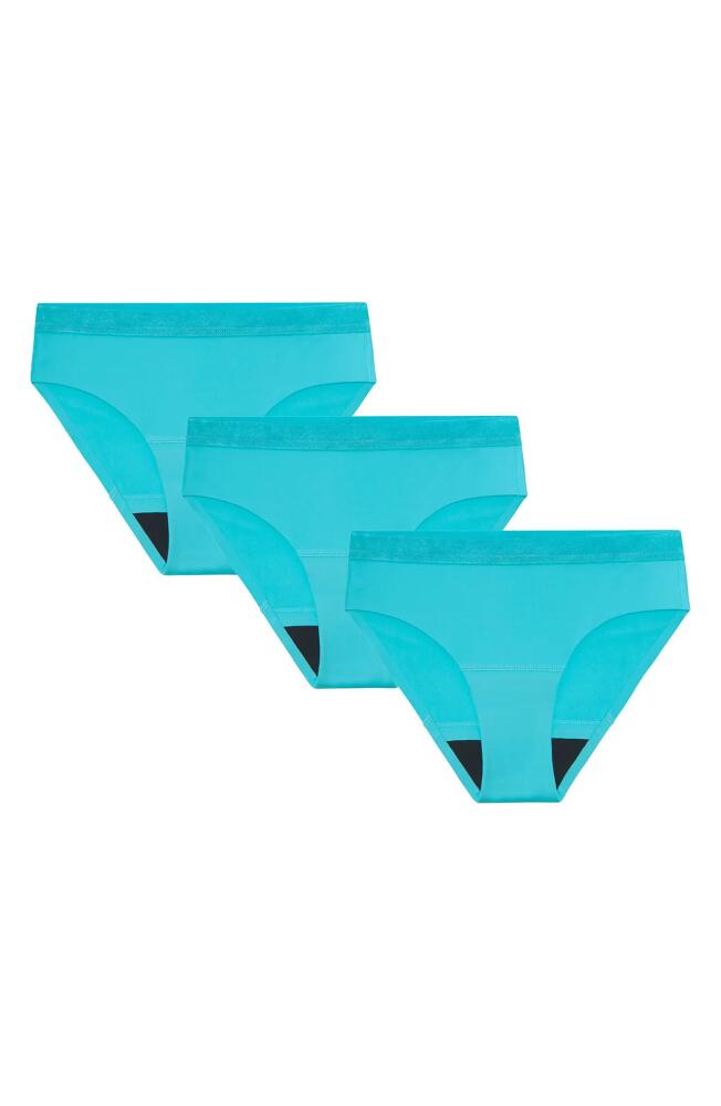 Proof® 3-Pack Teen Period & Leakproof Briefs in Aqua Cover