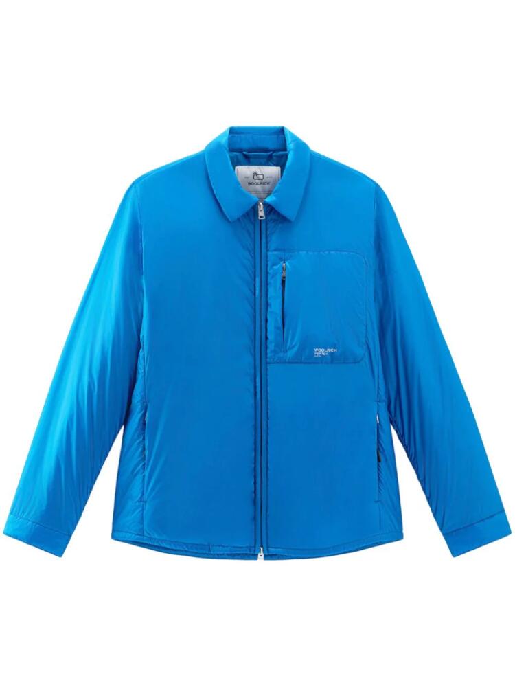 Woolrich Pertex padded shirt jacket - Blue Cover