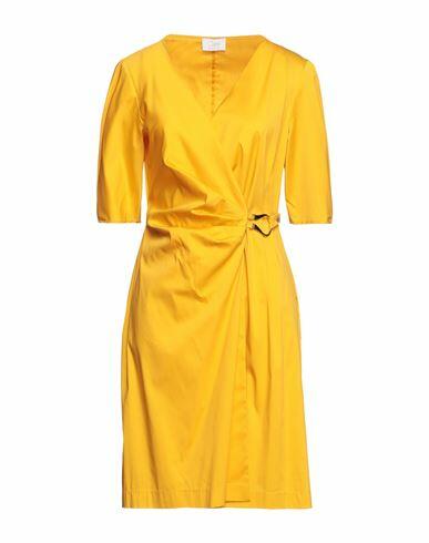 Clips More Woman Mini dress Ocher Cotton, Polyamide, Elastane Cover