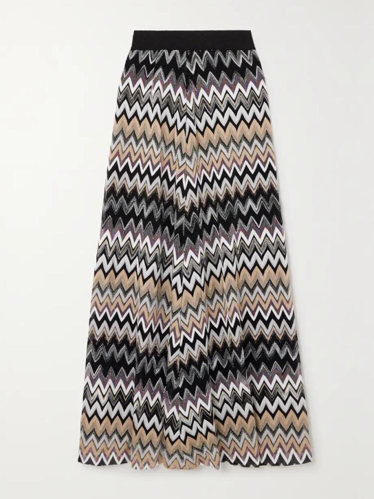 Missoni - Striped Metallic Crochet-knit Maxi Skirt - Multi Cover