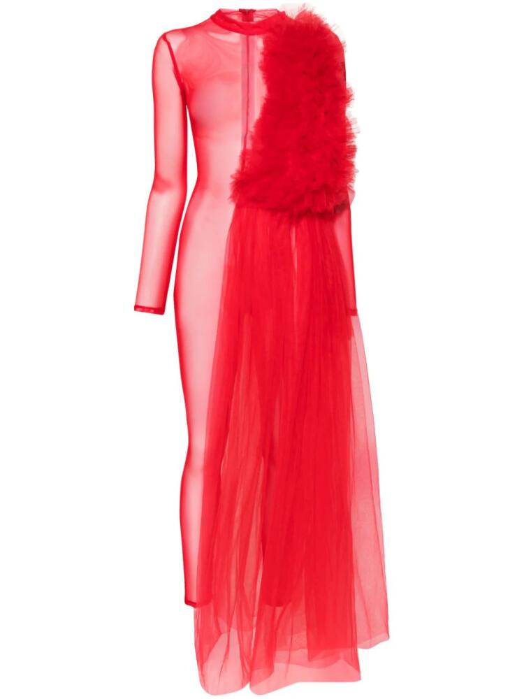 Alchemy x Lia Aram tulle jumpsuit - Red Cover