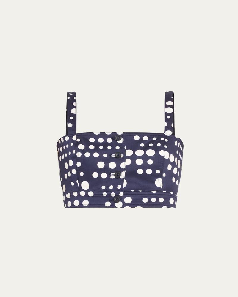 Libertine Dot Dotism Saint Tropez Printed Crop Top Cover