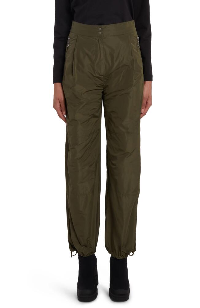 Moncler Drawstring Cuff Pants in Dark Green Cover