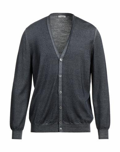 Gran Sasso Man Cardigan Midnight blue Virgin Wool Cover