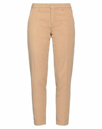 Barba Napoli Woman Pants Camel Cotton, Elastane Cover