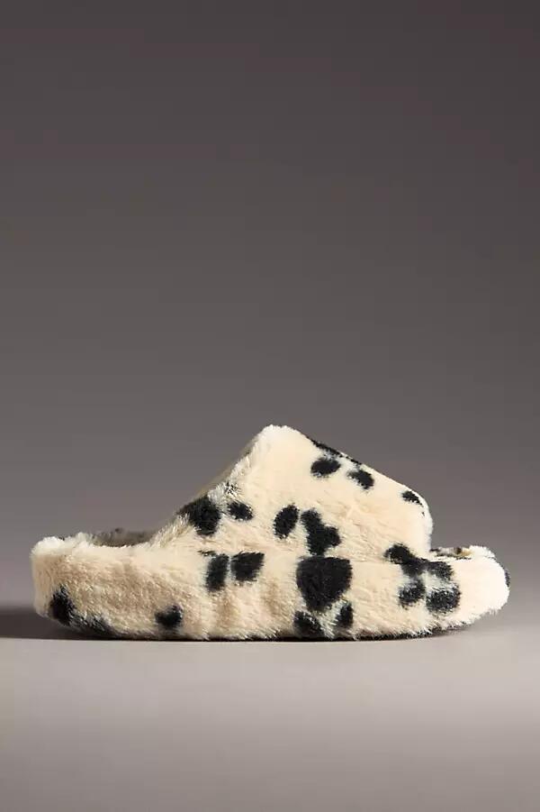 Maeve Fuzzy Platform Slippers Cover