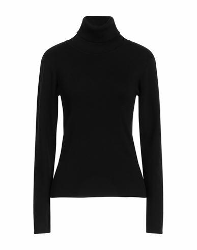 Silvian Heach Woman Turtleneck Black Nylon, Viscose Cover