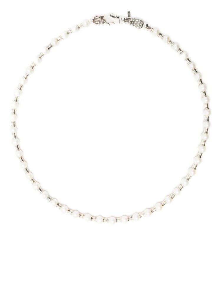 Emanuele Bicocchi bead-embellished pearl necklace - Silver Cover