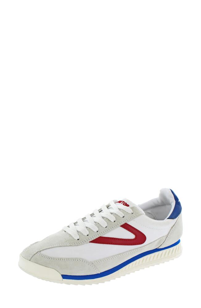 Tretorn Rawlins Retro Sneaker in White/Red/Blue Cover