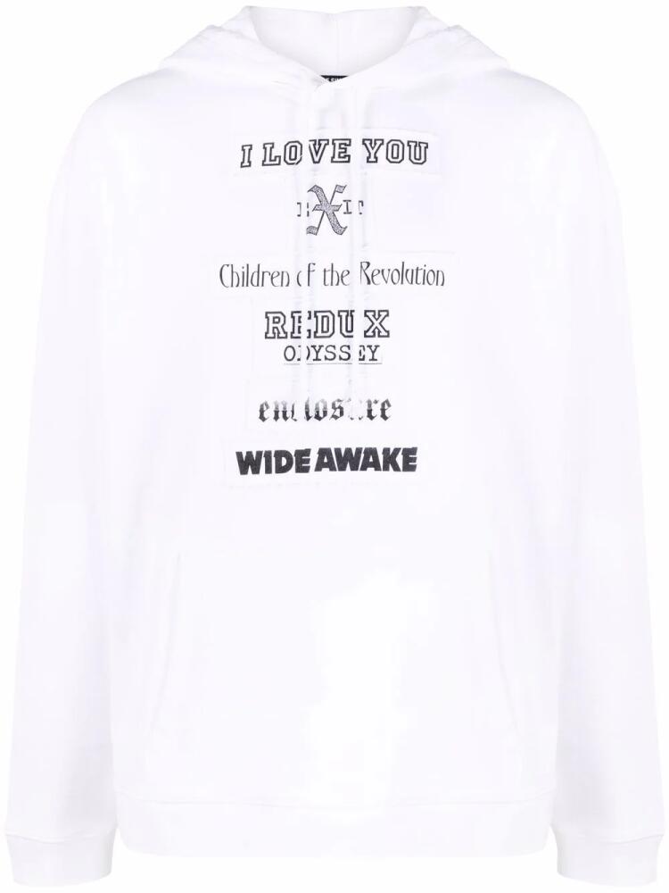 Raf Simons I Love You hoodie - White Cover