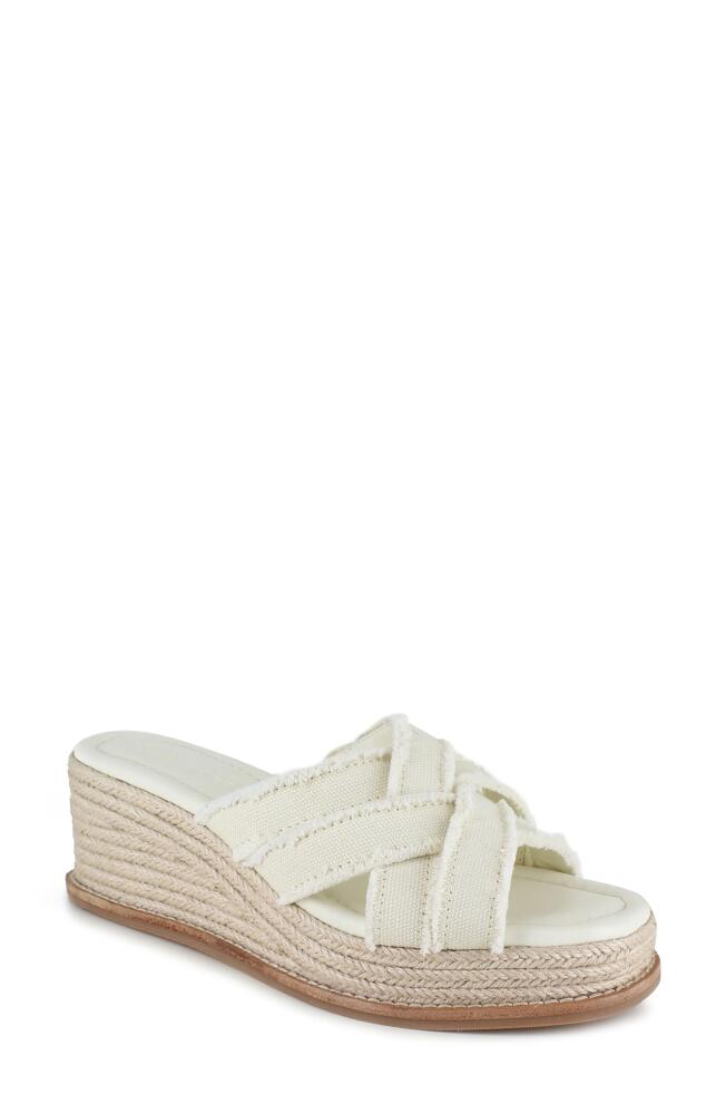 Splendid Delliny Espadrille Platform Wedge Sandal in Linen Cover