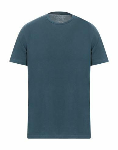 Majestic Filatures Man T-shirt Slate blue Cotton, Elastane Cover