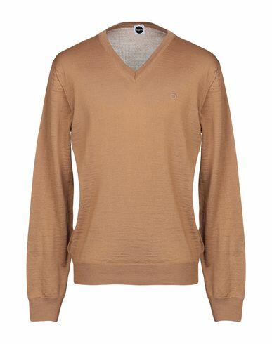 Bagutta Man Sweater Camel Merino Wool, Acrylic Cover