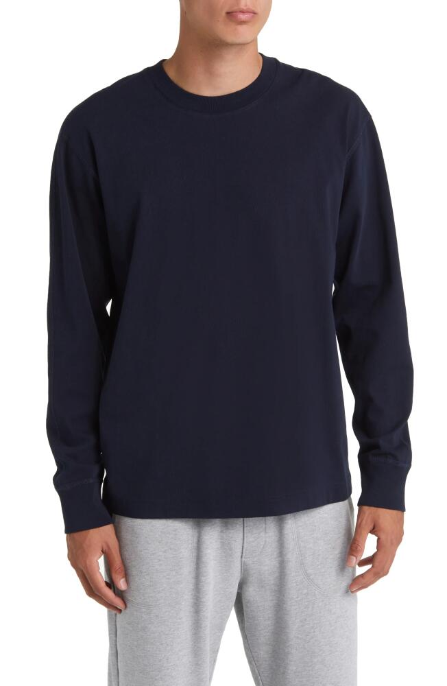 Reigning Champ Midweight Jersey Long Sleeve T-Shirt in Navy Cover