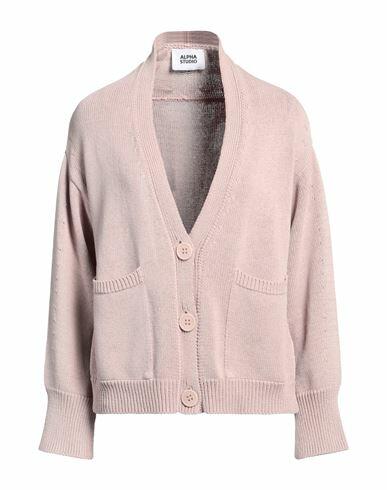 Alpha Studio Woman Cardigan Blush Cotton Cover