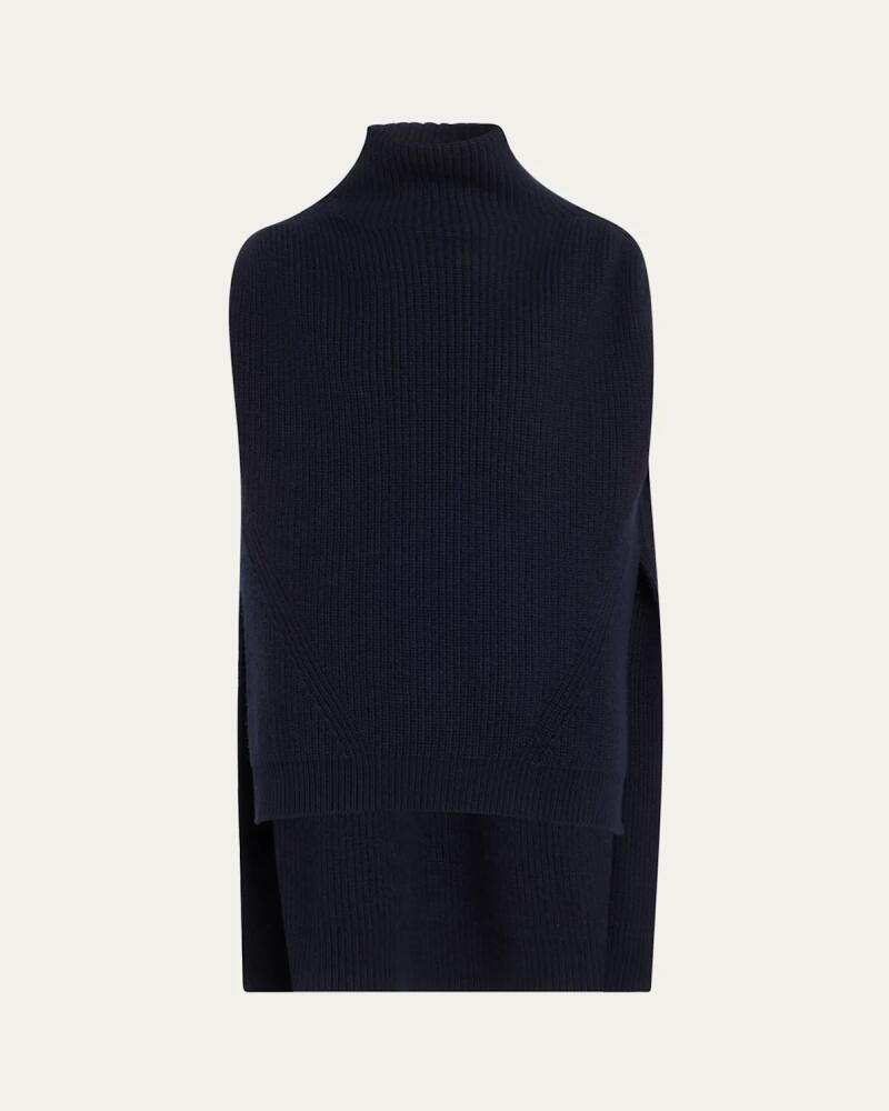 SaSuPhi Er High-Neck Wool Cashmere Sweater Cover