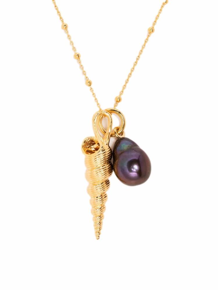 Missoma gold-plated Shell pearl necklace Cover