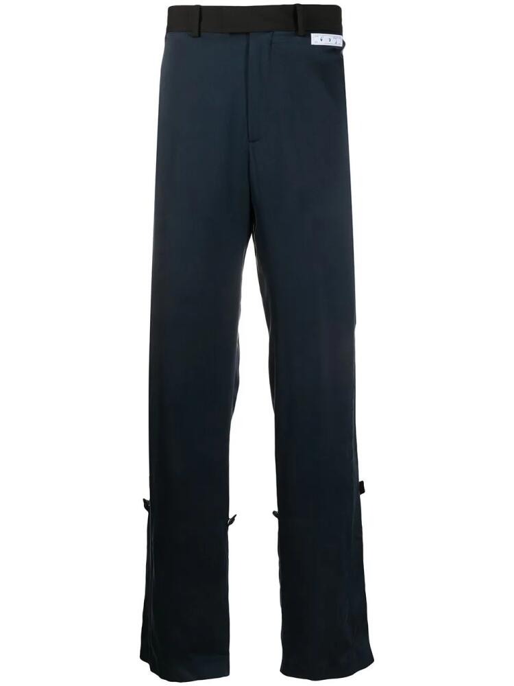 Off-White elongated straight-leg trousers - Black Cover