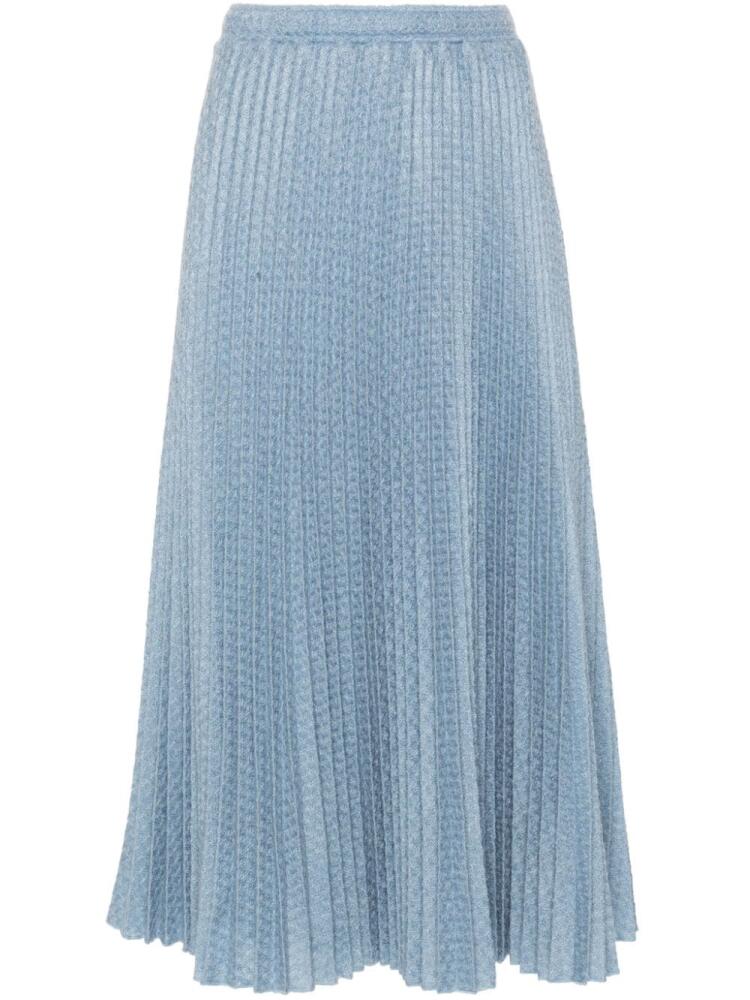 Ermanno Scervino pleated midi skirt - Blue Cover