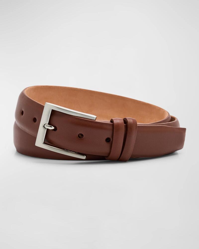 W. Kleinberg Men's Semi-Matte Calf Leather Belt Cover