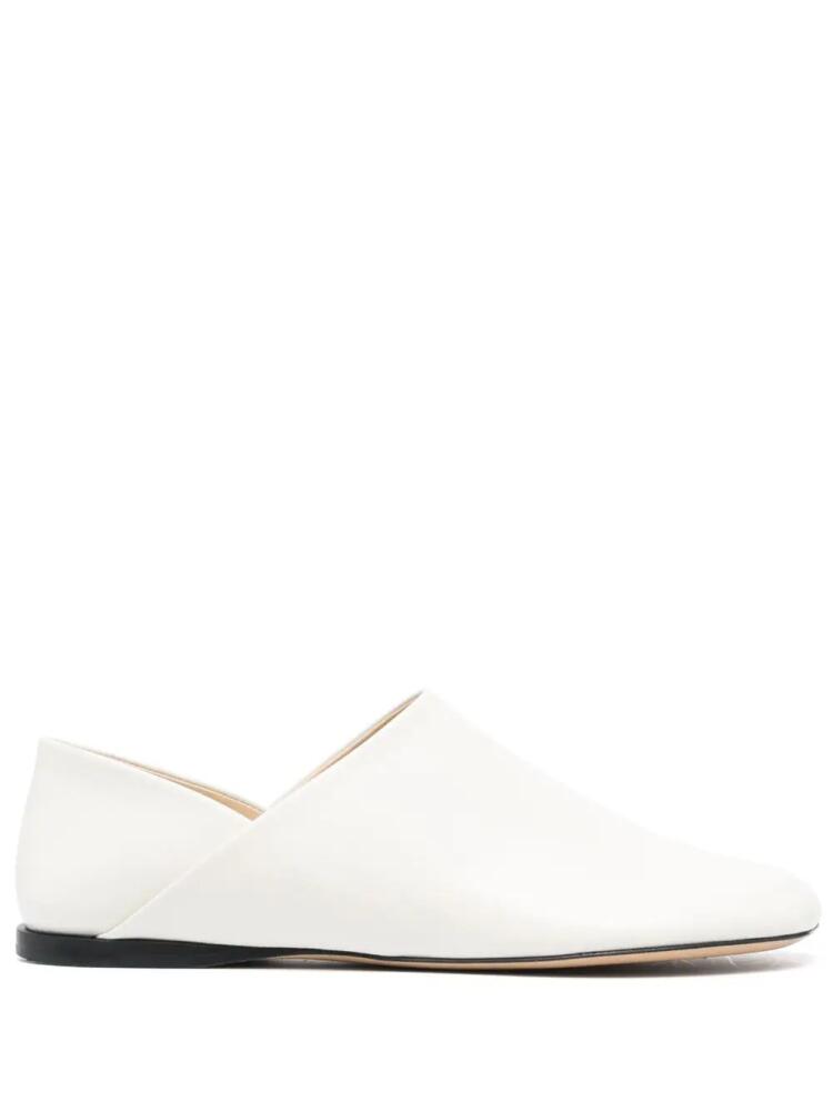 LOEWE Toy smooth-leather slipper - White Cover